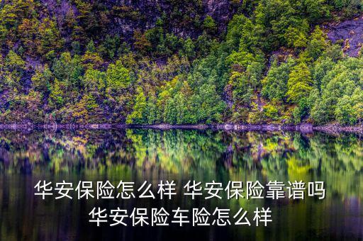  華安保險(xiǎn)怎么樣 華安保險(xiǎn)靠譜嗎 華安保險(xiǎn)車(chē)險(xiǎn)怎么樣