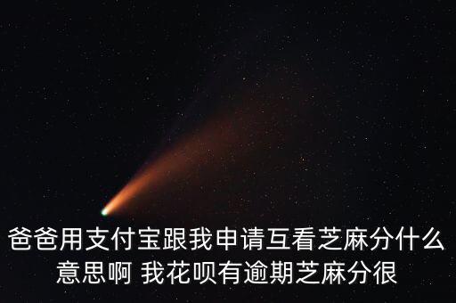 芝麻分互看有什么意思，互看芝麻分有什么好處