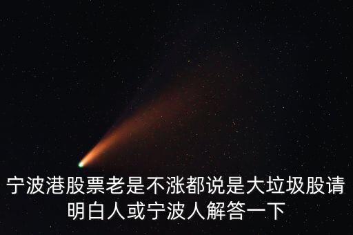 寧波港為什么一直停牌，寧波港股票老是不漲都說是大垃圾股請明白人或?qū)幉ㄈ私獯鹨幌?/></a></span><span id=
