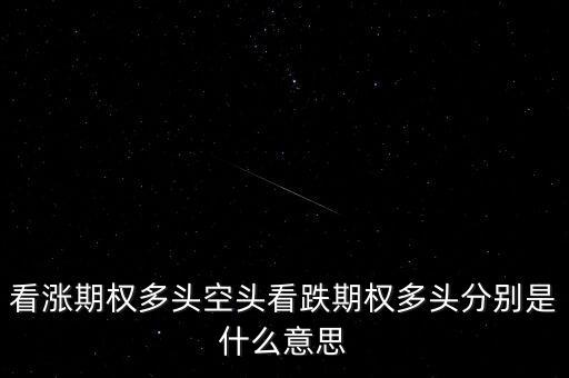 看跌期權(quán)是什么意思，看漲期權(quán)多頭空頭看跌期權(quán)多頭分別是什么意思