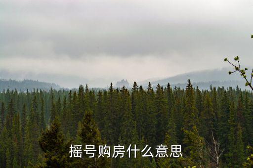 什么是搖號(hào)選房，買房搖號(hào)是什么意思