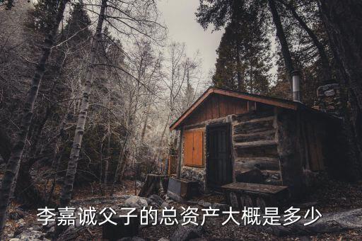 李嘉誠父子的總資產大概是多少