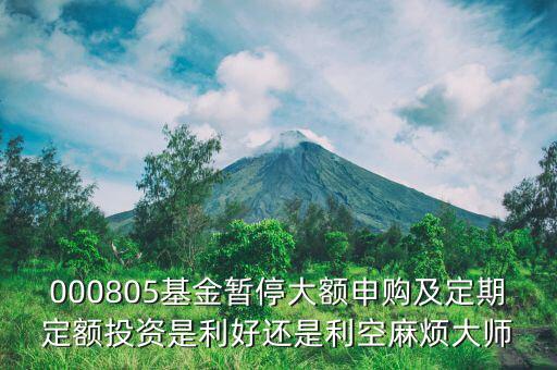 001815基金為什么暫停，001719基金為什么暫停申購