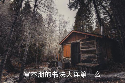 80后書法家叫什么，宮本朋的書法大連第一么