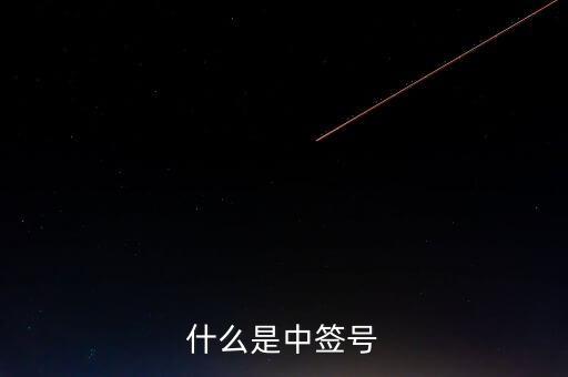 2016年什么是中簽號，中簽號是什么意思