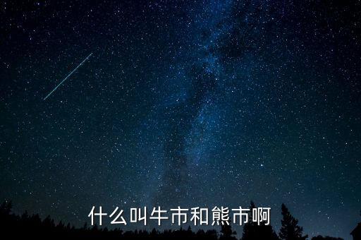 熊市和牛市是什么意思，什么叫牛市和熊市啊