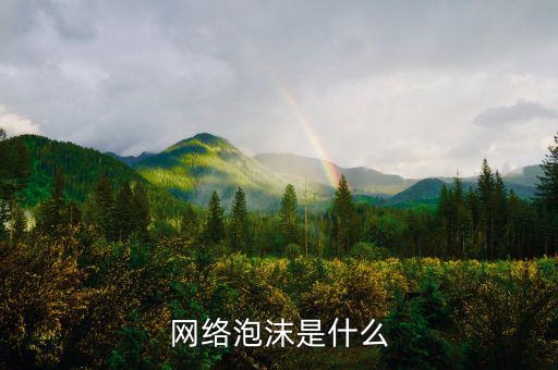 什么是網(wǎng)絡(luò)泡沫化，網(wǎng)絡(luò)泡沫是什么