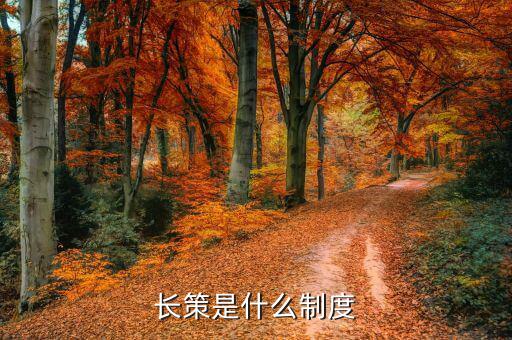 長策指的是什么，長策是什么制度