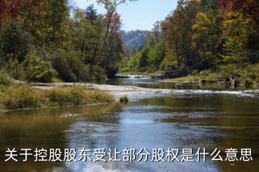 關于控股股東受讓部分股權是什么意思