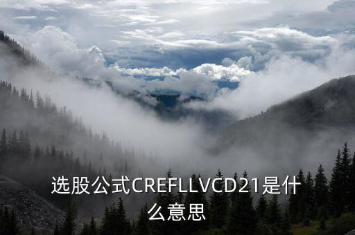 股票里的D2什么意思，選股公式CREFLLVCD21是什么意思