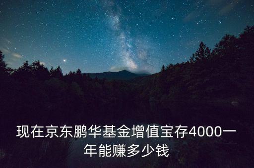 現在京東鵬華基金增值寶存4000一年能賺多少錢
