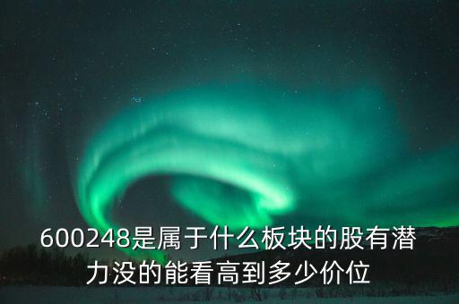 川儀股份是什么板塊，600248是屬于什么板塊的股有潛力沒的能看高到多少價(jià)位