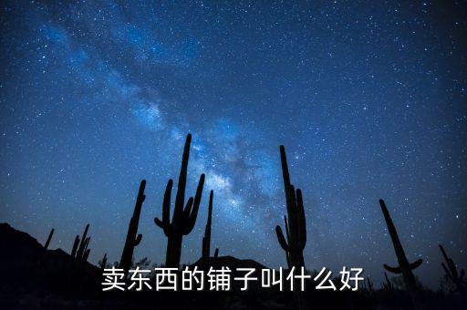 賣(mài)東西的鋪?zhàn)咏惺裁春? class=