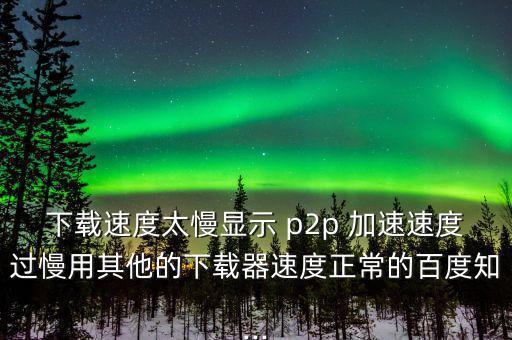 p2p怎么加速,學(xué)?；蛲瑢W(xué)用p2p終結(jié)者來網(wǎng)速應(yīng)該是這樣的