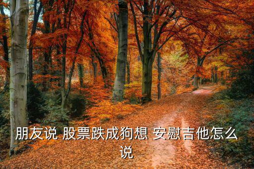朋友說(shuō) 股票跌成狗想 安慰吉他怎么說(shuō)