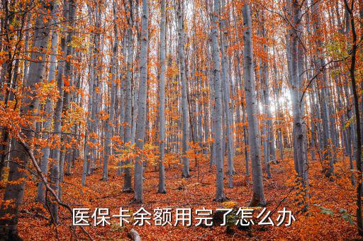  醫(yī)?？ㄓ囝~用完了怎么辦