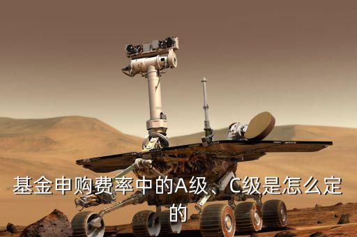 基金申購費(fèi)率中的A級(jí)、C級(jí)是怎么定的
