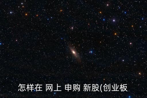 怎么在網上申購新股,網上申購新股如何進行?