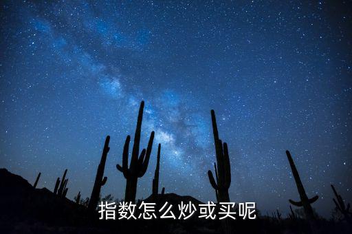 指數怎么炒或買呢