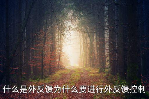 什么是機(jī)械外反饋，什么是外反饋為什么要進(jìn)行外反饋控制