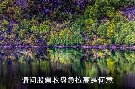 股票收盤拉漲什么意思，收盤上漲是什么意思