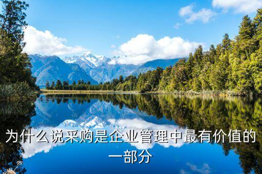為什么說采購在企業(yè)中具有重要的地位和作用，為什么說采購是企業(yè)管理中最有價(jià)值的一部分