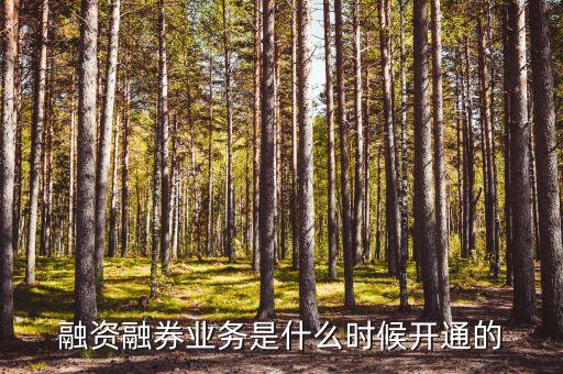融資融券業(yè)務(wù)什么時(shí)候開(kāi)始的，融資融券什么時(shí)候開(kāi)始