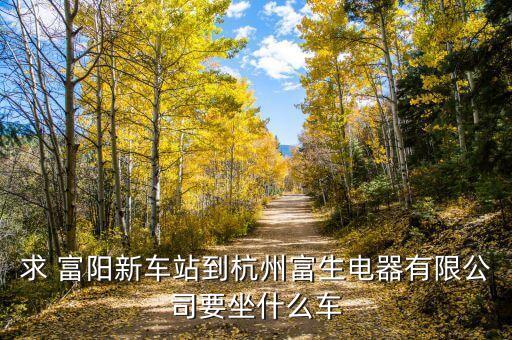杭州富生電器的主營(yíng)業(yè)務(wù)是什么，求 富陽(yáng)新車(chē)站到杭州富生電器有限公司要坐什么車(chē)