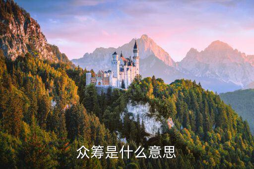 眾籌是什么意思啊，眾籌是什么意思