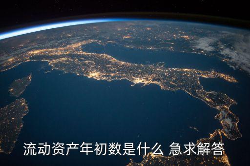 流動(dòng)資產(chǎn)的年初數(shù)是什么意思，流動(dòng)資產(chǎn)年初數(shù)是什么 急求解答