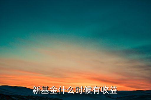 新基金什么時(shí)候有收益，新基金什么時(shí)候有收益