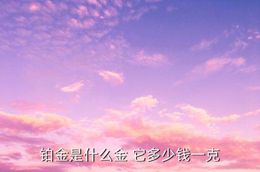 鉑價(jià)盎司是什么，鉑金多少錢(qián)一克