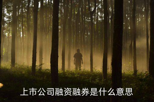 上市公司融資融券做什么，上市公司融資融券怎么回事如何運(yùn)作本公司的融資融券