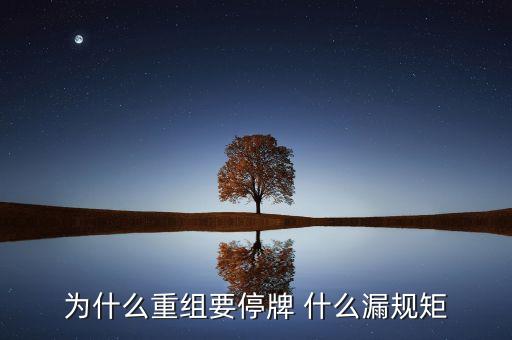 為什么湘潭電化重組暫停，湘潭電化股票停牌是什么意思