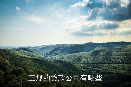 有什么貸款公司，現(xiàn)在常見(jiàn)的貸款公司有哪些