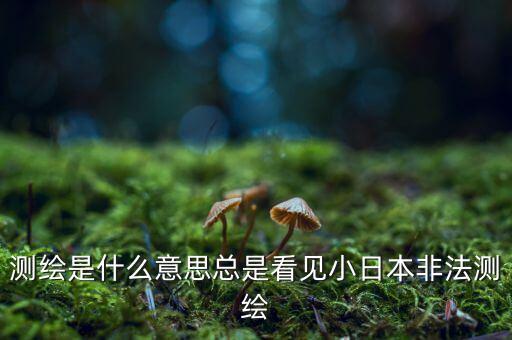 什么是非法測繪，測繪是什么意思總是看見小日本非法測繪