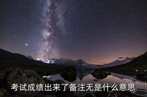 準(zhǔn)點(diǎn)率無是什么意思，考試成績(jī)出來了備注無是什么意思