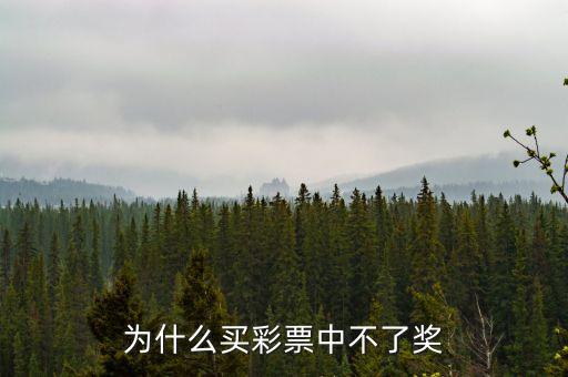 買彩票為什么不中獎，彩票為什么不中獎