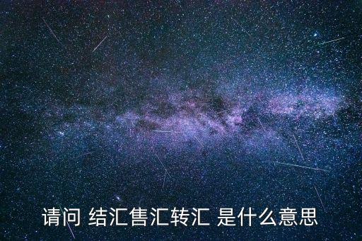 結(jié)匯和購匯是什么意思，結(jié)匯或購匯業(yè)務(wù)是指什么意思呢