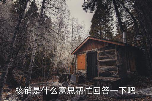 什么是不良資產(chǎn)核銷，核銷是什么意思