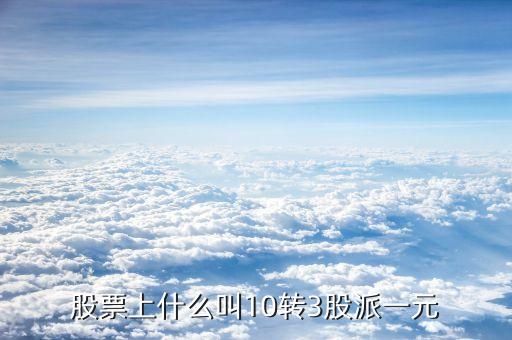 10轉(zhuǎn)10派3是什么意思，每十股轉(zhuǎn)增十股派三點(diǎn)六元什么意思