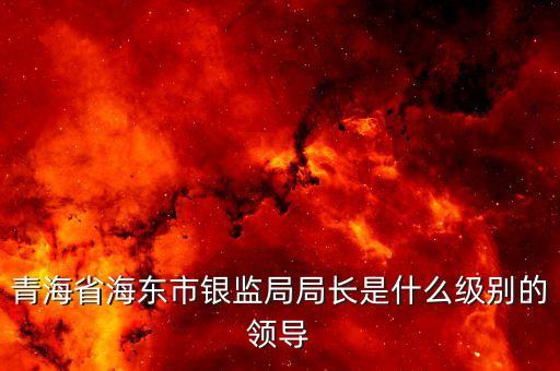 保監(jiān)會(huì)主席什么級(jí)別，青海省海東市銀監(jiān)局局長(zhǎng)是什么級(jí)別的領(lǐng)導(dǎo)