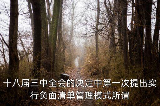 市場準(zhǔn)入負(fù)面清單制度是什么，為什么要制定市場準(zhǔn)入負(fù)面清單