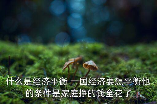 什么是經(jīng)濟(jì)再平衡，什么是全球經(jīng)濟(jì)再平衡