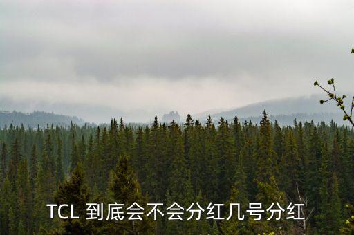 tcl什么時(shí)候分紅，TCL 到底會(huì)不會(huì)分紅幾號(hào)分紅