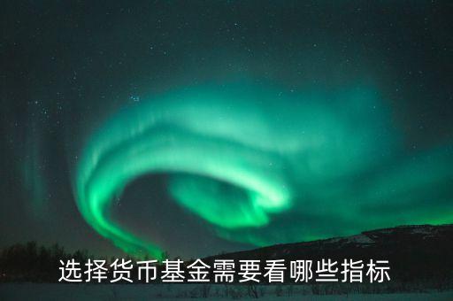 買貨幣基金看什么指標(biāo)，怎樣選擇貨幣基金看哪些指標(biāo)比較好