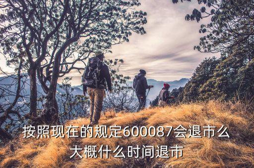 600087什么時(shí)候到3版，按照現(xiàn)在的規(guī)定600087會(huì)退市么大概什么時(shí)間退市
