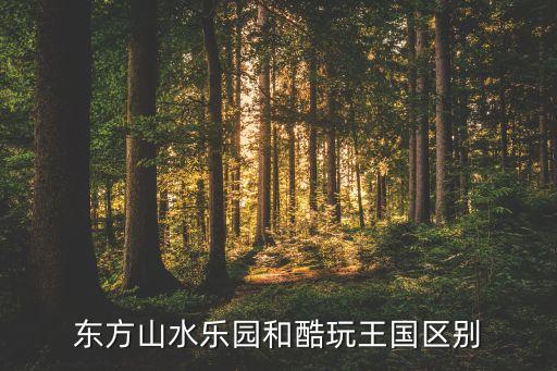 東方山水樂(lè)園和酷玩王國(guó)區(qū)別