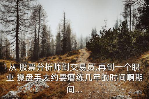 從 股票分析師到交易員,再到一個職業(yè) 操盤手大約要磨練幾年的時間啊期間...