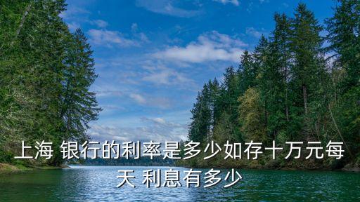 上海 銀行的利率是多少如存十萬(wàn)元每天 利息有多少